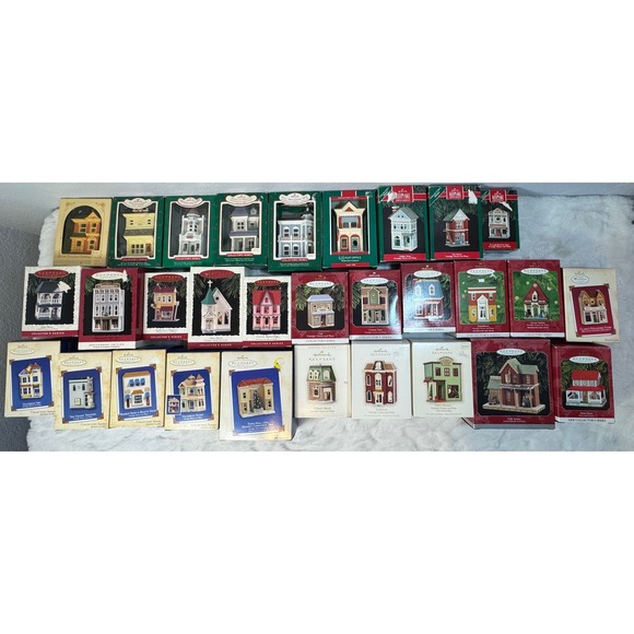 Hallmark Other - Lot 30 Hallmark Nostalgic Houses and Shops Keepsake Ornaments Vintage Village